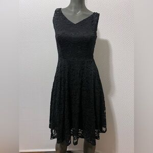 Dressystar Women Floral Lace Party Dress Short Prom Dress V Neck size XS